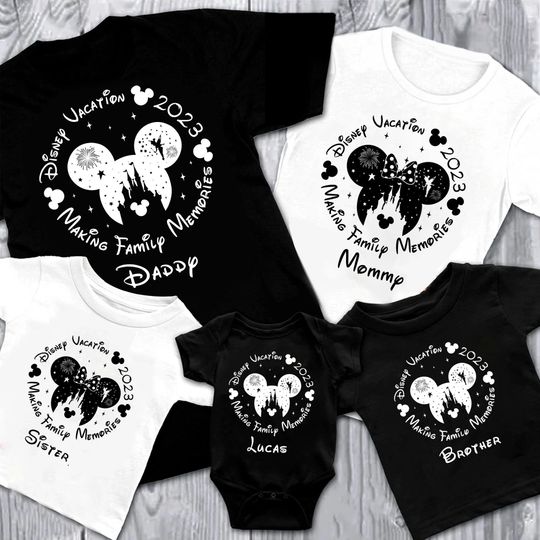 Personalized Disney Vacation Shirt, Mickey Family Memories Shirt, Disney Vacation 2023 Shirt