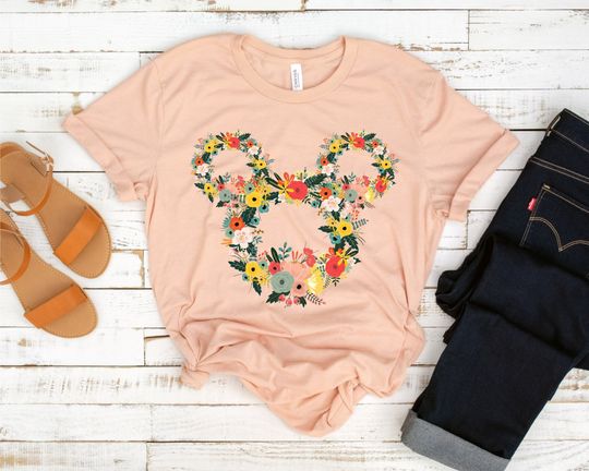 Floral Minnie Shirt | Minnie Flower Shirt | Minnie Flower Bow Shirt