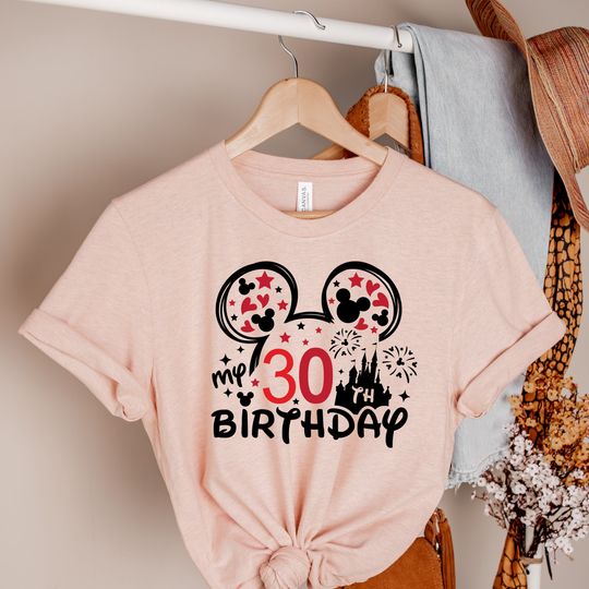 30th Birthday Shirt, Disney Squad, Minnie Mickey Birthday Squad T-shirt