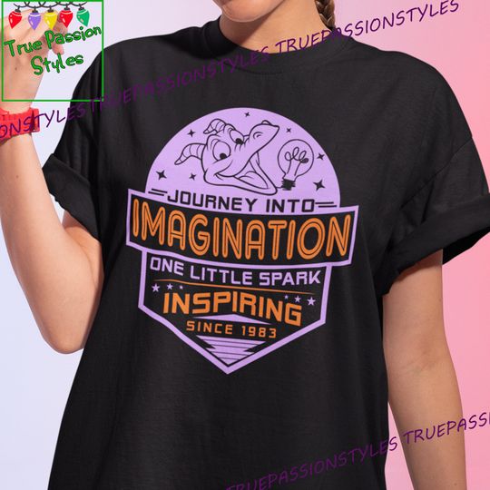 Cute Figment Shirt, One Little Spark, EPCOT, Imagination Adventure Shirt E2476