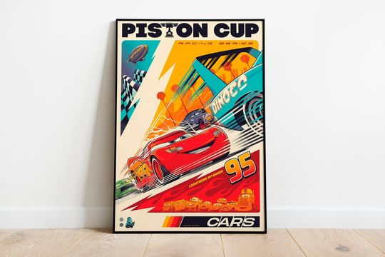 Cars Retro Poster, Vintage Movie Cars Posters