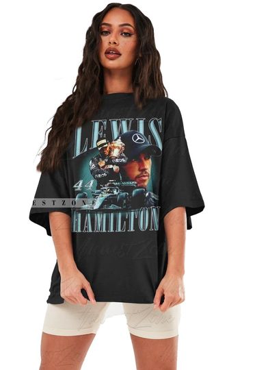 Lewis Hamilton Shirt, Formula Racing Driver British Championship Fans Tshirt, Vintage Graphic Tee