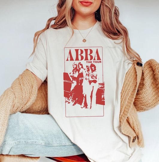 ABBA 1979 Tour Shirt, ABBA Band Sweatshirt, Vintage ABBA The Tour 1979 Tee, 70s Music Tour Shirt