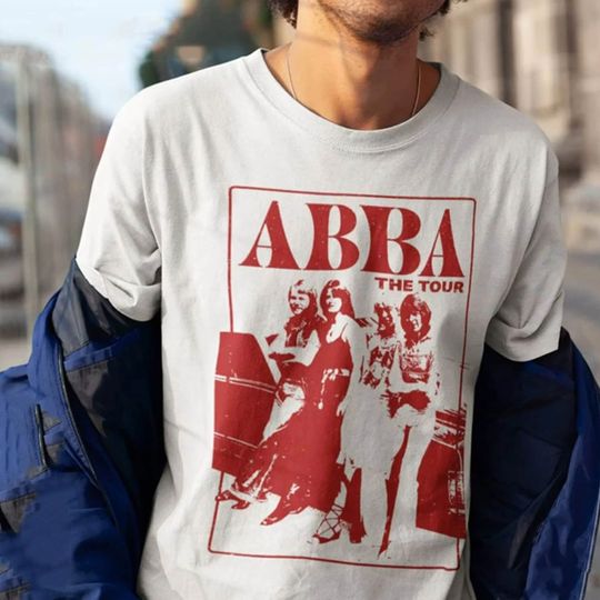 Vintage ABBA 1979 Tour Shirt, ABBA Concert, ABBA The Tour 1979, 70s Music Tour Tee