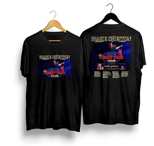 Blake Shelton Back To The Honky Tonk Tour 2023 T-Shirt, Blake Shelton Tour 2023 Merch Shirt