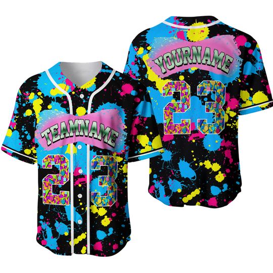 90s Urban Theme Party Hip Hop Custom Baseball Jersey