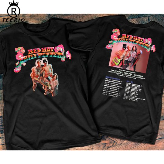 2023 Red Hot Chili Peppers America Tour T-Shirt, Red Hot Chili Peppers World Tour 2023