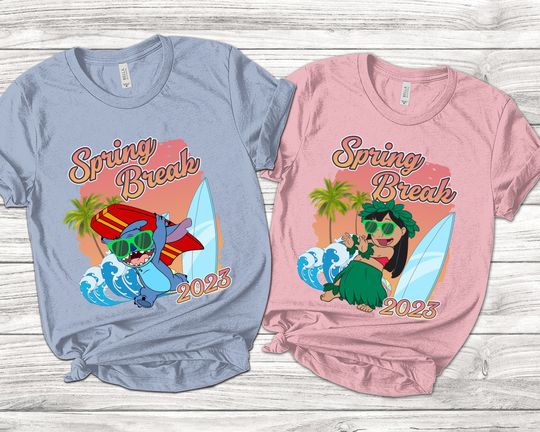 Disney Lilo And Stitch Spring Break 2023 Shirt/ Disney Spring Break Family Shirts