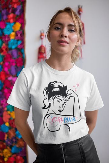 Retro Vintage Grl Pwr Shirt, International Women's Day Shirt, Feminist Shirt, Women Empowerment Shirt