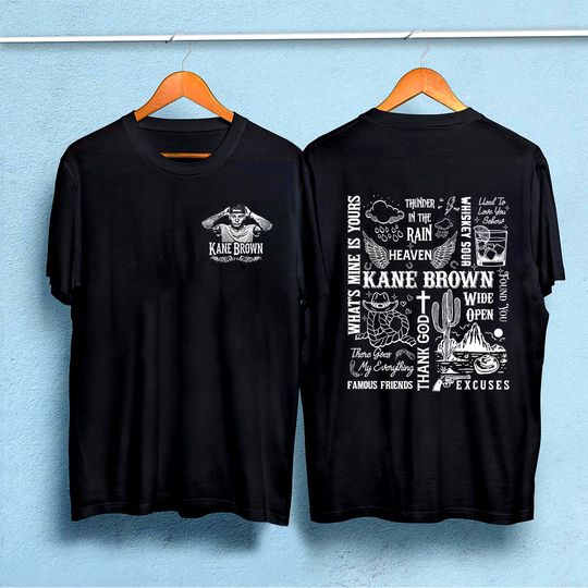 Kane Brown Drunk Or Dreaming Tour 2 Sided,Kane Brown 2023 Tour Double Side T-Shirt