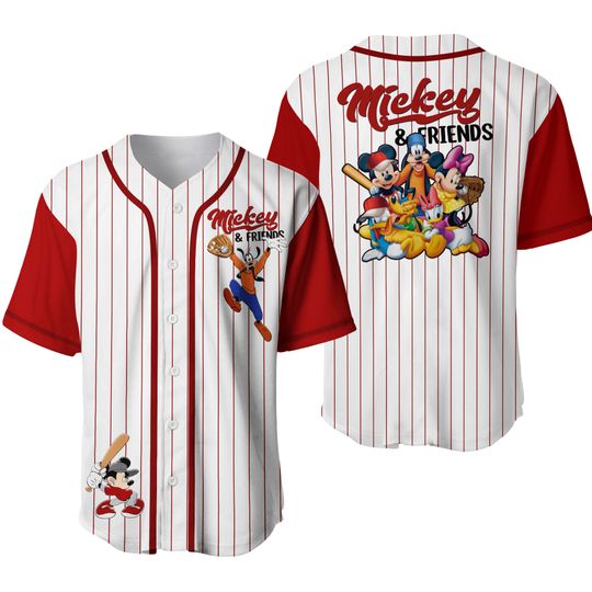 Mickey Minnie And Friends Disney Baseball Jersey
