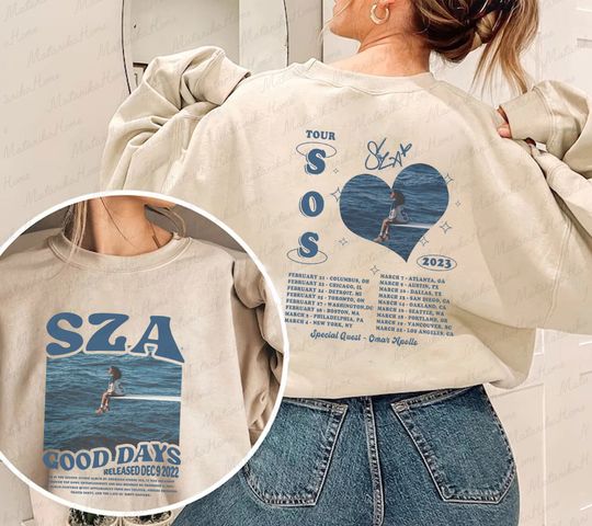 SZA SOS Full Tracklist Álbum 2023 Sudadera de Doble Cara Unisex