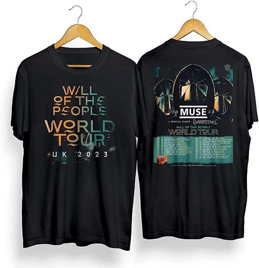 The Muse Will of The People 2023 North America Tour Double Sided T-Shirt