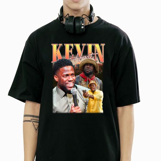 Kevin Hart Vintage Graphic Design T-shirt, Reality Check Tour 2023 T-shirt
