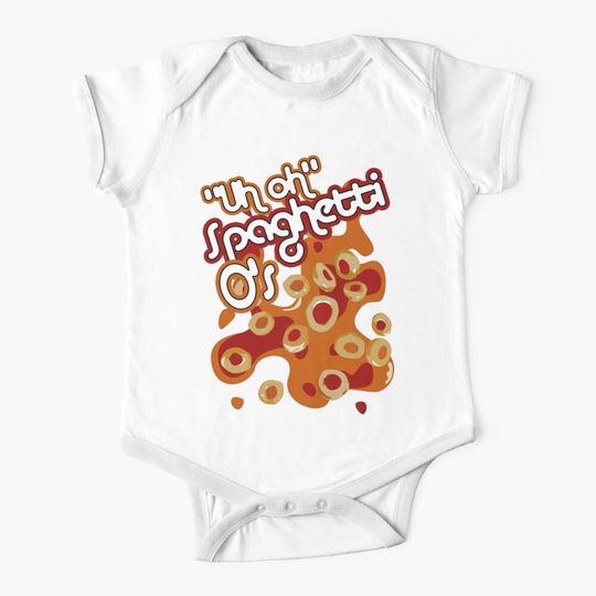 "Uh oh" Spaghetti O's Baby One-Piece