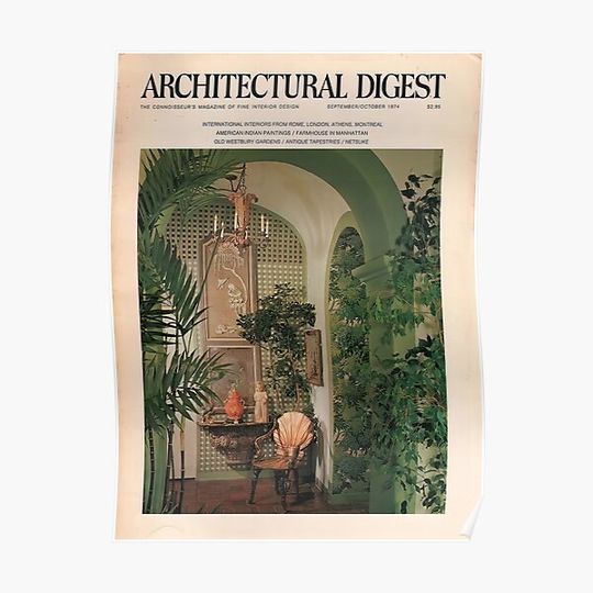 Architectural Digest 1974 Premium Matte Vertical Poster