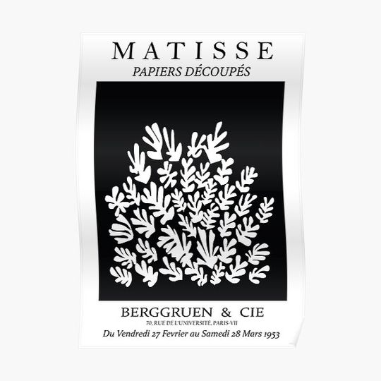 Henri Matisse - La gerbe (The Sheaf) - Black Premium Matte Vertical Poster