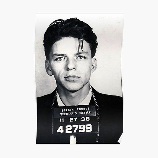 Frank Sinatra Mug Shot Premium Matte Vertical Poster