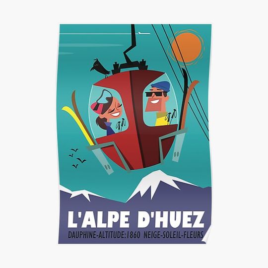 L'Alpe d'Huez poster Premium Matte Vertical Poster