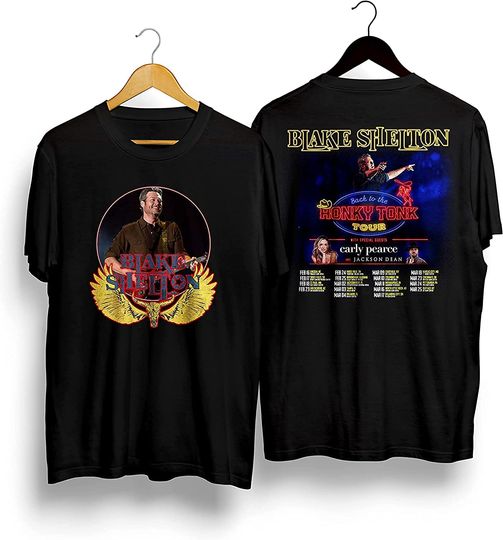 Blake Tour 2023 Shelton T-Shirt, Back to The Honky Tonk Tour 2023, Shirt for Fan