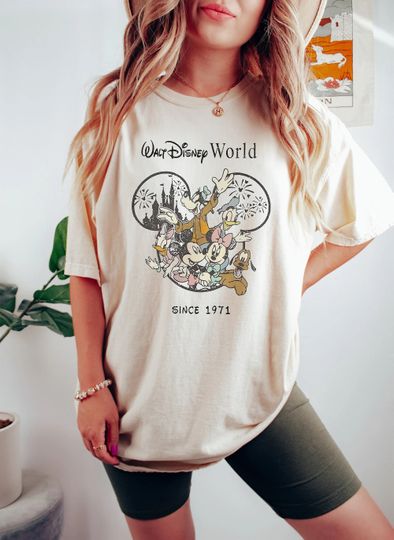 Vintage Walt Disney World Est 1971 Shirt, Mickey and Friend Shirt