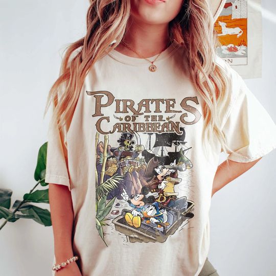 Pirates of the Caribbean Disneyland Shirt, Mickey Caribbean Shirt