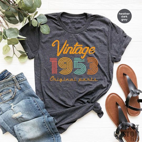 70th Birthday Shirt, Vintage T Shirt, Vintage 1953 Shirt, 70th Birthday T-Shirt
