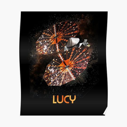Lucy spacecraft 2021 Premium Matte Vertical Poster