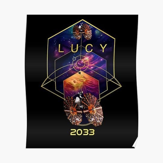 Lucy mission time capsule 2033 Premium Matte Vertical Poster