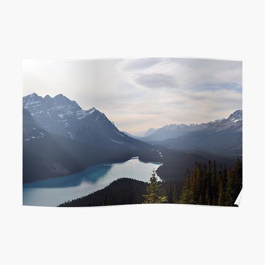 Mountain Lake Forest Dream Premium Matte Vertical Poster