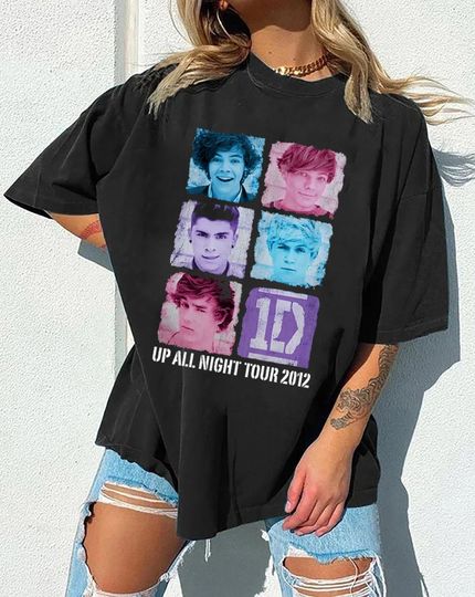 2012 One Direction Shirt - Harry Selfie Shirt - Up All Night Tour 2012 Shirt