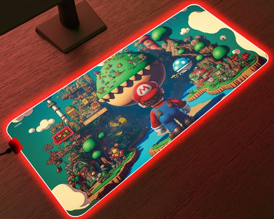 Super Mario - RGB Gaming Desk Mat | Mouse Pad