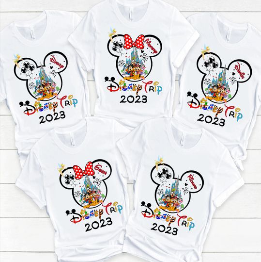 Custom 2023 Disney Vacation Family Matching T-Shirt