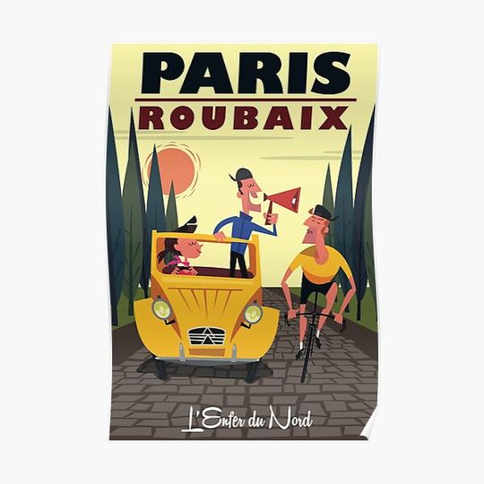 Paris-Roubaix poster Premium Matte Vertical Poster