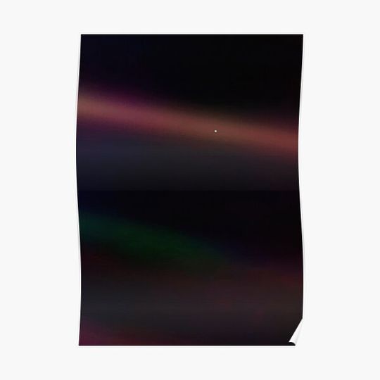 Pale Blue Dot — Voyager 1 ⛔ HQ-quality Premium Matte Vertical Poster