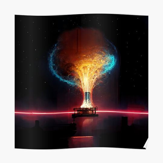 Particle accelerator Premium Matte Vertical Poster