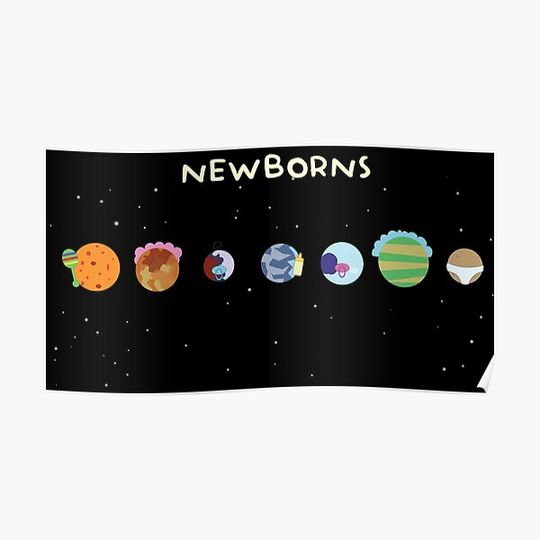 Newborns - Trappist-1 Premium Matte Vertical Poster