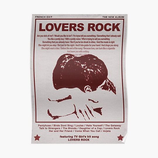 Lovers Rock TV Girl French Exit Premium Matte Vertical Poster