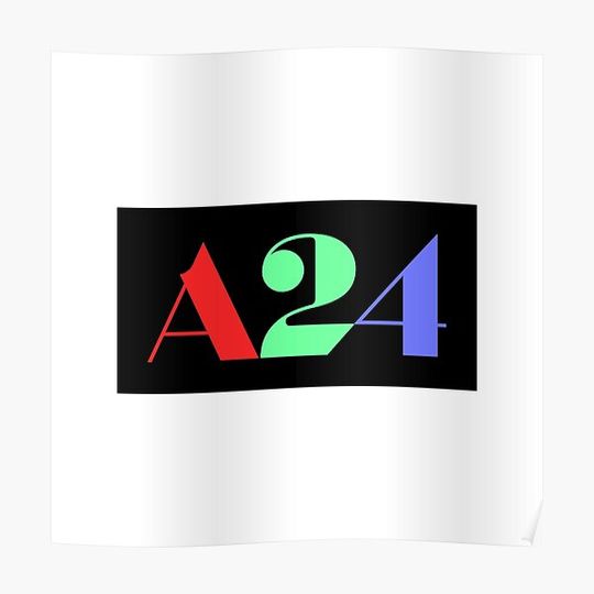 A24 Multicolor Logo Premium Matte Vertical Poster