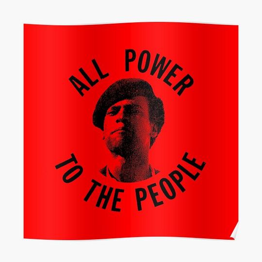 HUEY P. NEWTON-ALL POWER TO THE PEOPLE Premium Matte Vertical Poster