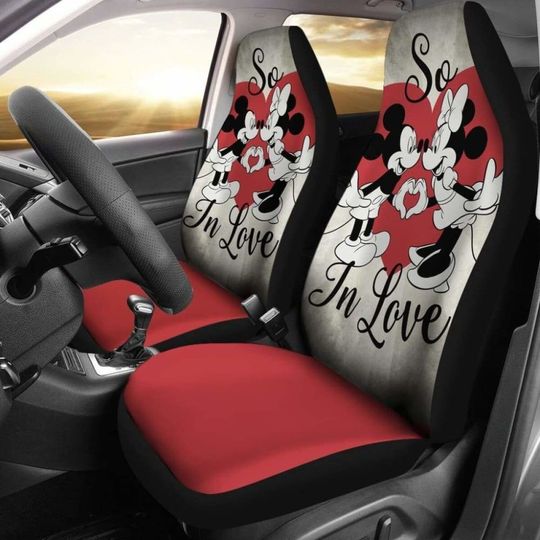 Mickey Minnie Car Seat Covers, Cartoon Disney Car Seat Covers