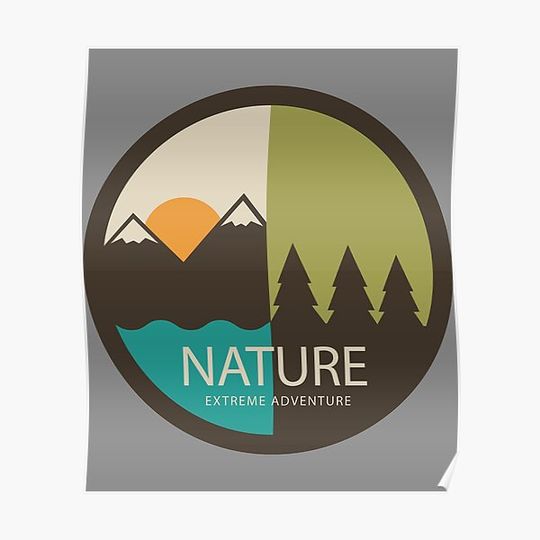nature extreme adenture Premium Matte Vertical Poster