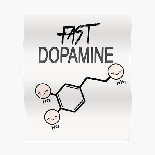 Dopamine Fast , Dopamine Fast Rules , Im Doing A Dopamine Fast , Dopamine Fasts Give Me A Buzz,mom gift, Premium Matte Vertical Poster