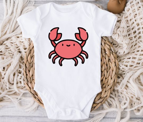 Cute Crab Baby Onesie
