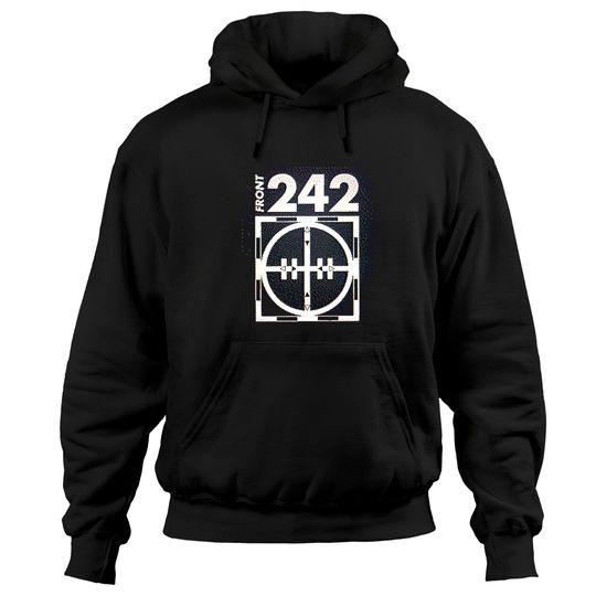 Front 242 †† Glitch 3D Logo Fanart Design - Front 242 - Hoodies