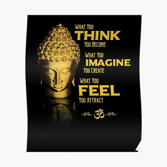 Buddha Quotes Buddhist Meditation Yoga Spiritual Peace Gifts Premium Matte Vertical Poster