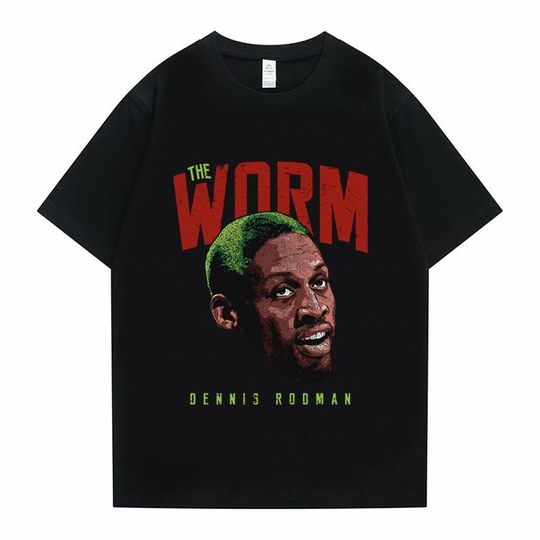 Hot New The Worm Dennis Rodman Graphic, Hip Hop Tshirt Basketball