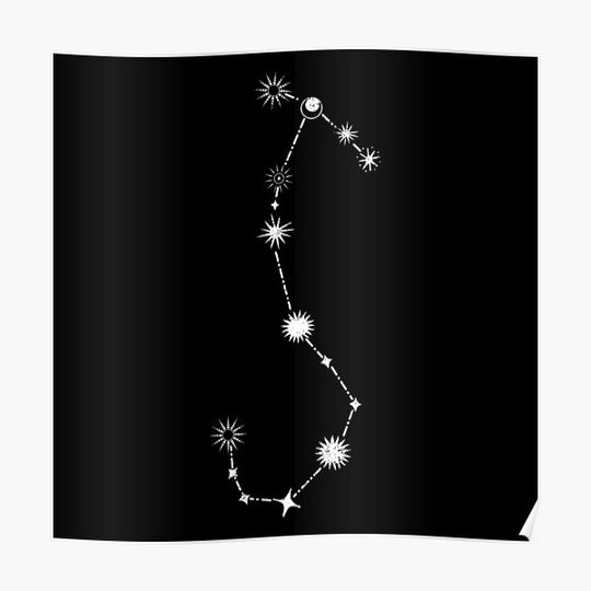 Scorpio Star Constellation Premium Matte Vertical Poster