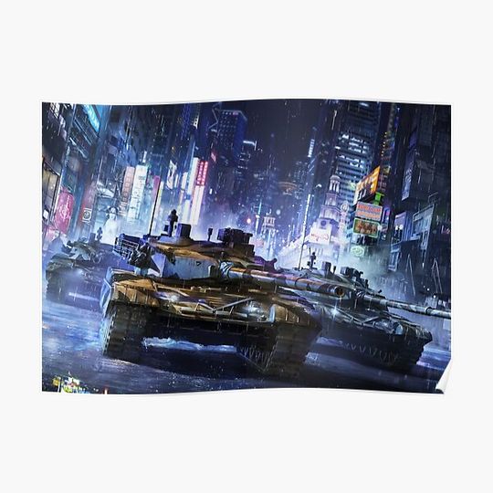 Leopard 2 Urban Combat Premium Matte Vertical Poster