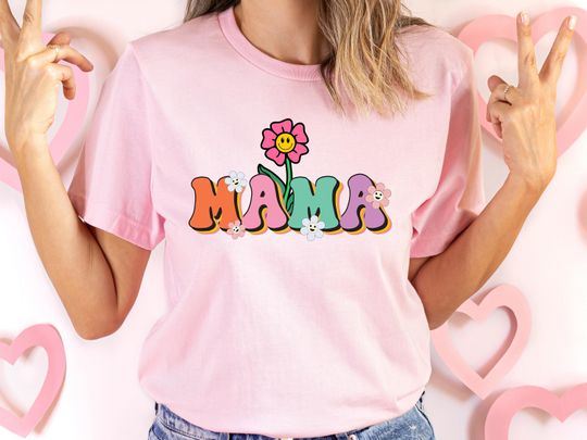 Camiseta Floral Mama Día de la Madre para Hombre Mujer